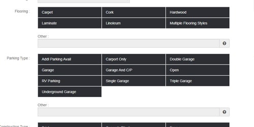 configure custom listing element details