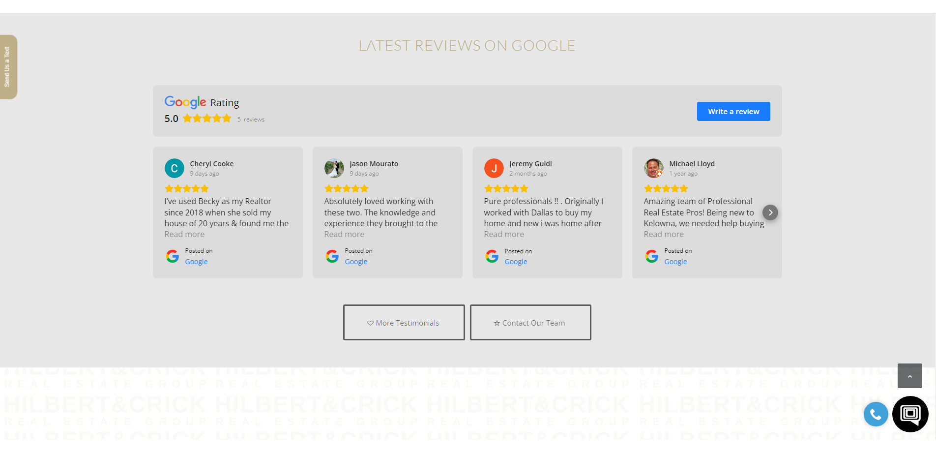 Google Reviews Widget for Realtors